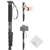 NEEWER Palo Monopiede per Fotocamera, Monopod Video da Viaggio Pro Portatile in Alluminio da 155cm, Adattatore a Vite 1/4 3/8 per DSLR Videocamere Accessori Fotografici, Panno Pulizia, Max 8kg, TP41