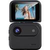 CWOQOCW Y360 4K HD Action Camera con Flip Screen e Supporto Petto per Ciclismo e 360° Panorama Filming(nero)