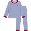 Petit Bateau Piccolo Barca Pigiama Bambino in Cotone A Righe 2a, Blu/Bianco Apparel Unisex Baby, Ultramarina/Marshmallow, 2A 2 Ans