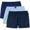 Nautica Cotton Woven 3 Pack Boxers Boxer a Pantaloncino Uomo (Pacco da 3)