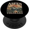 Aspen Colorado USA Outdoor Vintage Aspen PopSockets PopGrip Adesivo