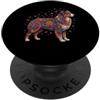 Funny Australian Shepherd Gifts Accessor Fiori floreali colorati a forma di farfalla per cani da pastore australiano PopSockets PopGrip Adesivo