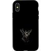 Heavenly Guardian Christian Angel Custodia per iPhone X/XS Armatura a forma di scudo con ali d'angelo, guerriero, arte religiosa