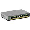 NETGEAR: switch Easy Smart Managed PoE+ Gigabit Ethernet a 8 porte, con 8 porte PoE+ da 62 W, senza ventole, montaggio desktop o a parete (GS108EP)