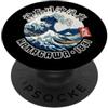 Katsushika Hokusai Great WaveSouvenir Co Souvenir giapponese Kanagawa Fuji Ukiyo-e Giappone Kanji PopSockets PopGrip Adesivo