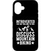 Funny Mountain Biking MTB Gifts Custodia per iPhone 16 Divertente mountain bike per uomo donna motociclista MTB bicicletta