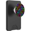 Vibrant Spooky Halloween Boo Ghosts Desi Trippy Psychedelic Ghosts Design Trick or Treats PopSockets PopWallet per MagSafe