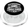 Throat Punch I Win Hand Game Humor Throat Punch I Win Funny Hand Game Competition PopSockets PopGrip per MagSafe