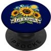Funny Artist Van Gogh Sunflowers by NLTS Let It Gogh Girasole Artista Umorismo PopSockets PopGrip Adesivo