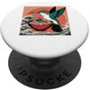 All About Hummingbirds Decor Mens Hummin Colibrì Uccello Ramen giapponese Kawaii Anime Colibrì PopSockets PopGrip Adesivo