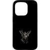 Heavenly Guardian Christian Angel Custodia per iPhone 15 Pro Armatura a forma di scudo con ali d'angelo, guerriero, arte religiosa