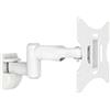 conecto supporto a parete per monitor e televisori fino a 42 pollici, girevole (+/-90°), inclinabile (+/-20°), VESA 50x50, 75x75, 100x100, 200x100, 200x200, portata massima 30,0 kg, bianco