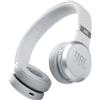JBL LIVE 460 NC, Cuffie On-Ear Wireless Bluetooth con Cancellazione Adattiva del Rumore, Cuffia Pieghevole Senza Fili per Musica, Chiamate e Sport, Fino a 50h di Autonomia, Bianco