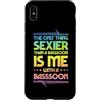 Jazz Band Bassoon Player Merch With Retr Custodia per iPhone XS Max L'unica cosa più sexy di un fagotto sono io con un fagotto