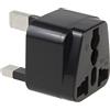 Maclean MCE154 Adattatore Corrente Presa Europea per Presa Inglese EU-UK, Nero (MCE154)