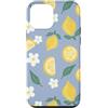 Cute Lemon Floral Phone Case Gifts Custodia per iPhone 12 mini Blue Yellow Lemon Daisy Floral Pattern