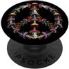 I simboli della pace di InGENIUS Fungo con il segno della pace - Costume retrò anni '60-'70 PopSockets PopGrip Adesivo