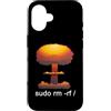Funny Linux admin hacker nerd IT Geek gi Custodia per iPhone 16 sudo rm -rf/Funny Linux Command Programmer Developer Nerd