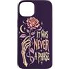 Emo Never Was a Phase Custodia per iPhone 15 Plus Goth Rose Skeleton non è mai stata una fase