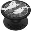 Ghostbusters Halloween Ragnatela Monocromatico No-Ghost Argento PopSockets PopGrip Adesivo