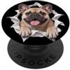 4FrenchBulldogLovers Divertente Bulldog francese che sbircia carino amante dei cani mamma papà PopSockets PopGrip Adesivo