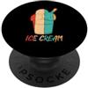 Best Ice Cream Maker Machine Scoop Gifts Gelato retrò gelato gelato amante del dessert congelato PopSockets PopGrip Adesivo