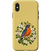 Missourian Symbols Goods and Apparels ta Custodia per iPhone X/XS Show-Me Region Hawthorn Garden Uccello canoro