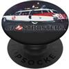 Ghostbusters Ecto 1 Car 1984 Film Titolo Testo Distressed PopSockets PopGrip Adesivo