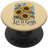 Funny Artist Van Gogh Sunflowers by NLTS Divertente artista Van Gogh Girasoli Starry' Night Let It Gogh PopSockets PopGrip Adesivo