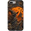 Spooky Halloween Designs For Wizards And Custodia per iPhone 7 Plus/8 Plus Strega Mistero Luna Arancione Gotico Halloween Maga