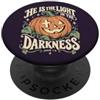 Grace And Glory Studio Christian Halloween zucca Bibbia Verso Giovanni 1:5 PopSockets PopGrip Adesivo