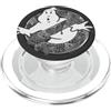 Ghostbusters Halloween Ragnatela Monocromatico No-Ghost Argento PopSockets PopGrip per MagSafe