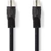 Nedis Cavo audio DIN | spina DIN 5 pin | spina DIN 5 pin | nichelato | 3.00 m | rotondo | PVC | nero | sacchetto di plastica