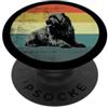 Cane Dal Design Vintage Retrò Bouvier De Design Retrò Bouvier Des Flandres Cane PopSockets PopGrip Adesivo