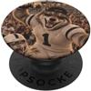 Football Team Win Conference Champion Fa Lupo Celebrazione Gioco Giorno Selfie Vintage Scuola Mascotte Retro PopSockets PopGrip Adesivo