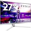 Philips Monitor 27M2N8500 26.5 2560x1440, WQHD, 360Hz, QD-OLED Panel, 0.03ms GtG, USB-C Speakers (HDMI2x 2.1 DP 1x 1.4) Adaptive Sync, HDR400 TrueBlack, FreeSync Prem. Pro, G-Sync Comp., Argento