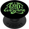 Motivational Brand For You Design ispiratore con scritta God Is In Everyone PopSockets PopGrip Adesivo