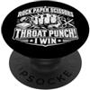 Throat Punch I Win Hand Game Humor Throat Punch I Win Funny Hand Game Competition PopSockets PopGrip Adesivo