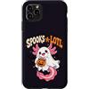 Spooks-A-Lotl Cute Axolotl Halloween Custodia per iPhone 11 Pro Max Carino Axolotl Halloween Fantasma Kawaii Spooky Animal