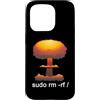 Funny Linux admin hacker nerd IT Geek gi Custodia per iPhone 15 Pro sudo rm -rf/Funny Linux Command Programmer Developer Nerd