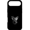 Winged Guardian Angel Faith Art Custodia per iPhone Air Guerriero Angelo Lancia Scudo Monocromatico Cristiano Arte