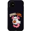 Spooks-A-Lotl Cute Axolotl Halloween Custodia per iPhone 11 Carino Axolotl Halloween Fantasma Kawaii Spooky Animal