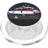 Ghostbusters Ecto 1 Car 1984 Film Titolo Testo Distressed PopSockets PopGrip per MagSafe