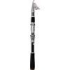 PLUSINNO Canna da pesca, canna da pesca telescopica e mulinello da viaggio pieghevole, kit di base per canne da pesca in fibra di carbonio e 12+1 cuscinetti, in acciaio inox, regalo per uomo