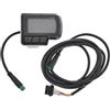 WOZOKI Schermo LCD per bici elettrica EN06 per 24V-36V-48V | Display per scooter da mountain bike, alte prestazioni, riflettente in reale, cablaggio a 5 pin,