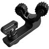 TAZIZI On-Board Paddle Fissaggio Mount | Supporto clip canoa, Kayak Storage Helper, Ridged Roller Grip, Alloggiamento ABS regolabile, Struttura a maglie metalliche