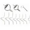 Luocute Kit di Riparazione per Guida di Pesca a Mosca, Acciaio | Puntali per canna da pesca con scatola portaoggetti in ABS, superficie lucida, dimensioni multiple, resistente alla