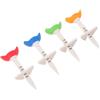 Sosoport 4 Pezzi Tee da Golf Regolabile in Altezza, in Plastica Multicolore | Altezza Fissa per Allenamento e Gioco, Leggero e Pratico, Adatto al Campo Pratica