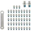 TQUXNGA 50 chiodi esagonali antiscivolo per pedali della bicicletta | Pedale Grip Pins Viti Antislittamento Chiodi di Ricambio 4mm Bulloni Filettati Accessori Biciclette Accessori Strada Facile
