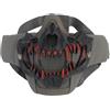 XENIVOU Maschera tattica a mezza faccia con denti spaventosi, teschio, maglia d'acciaio, for Airsoft Halloween Cosplay